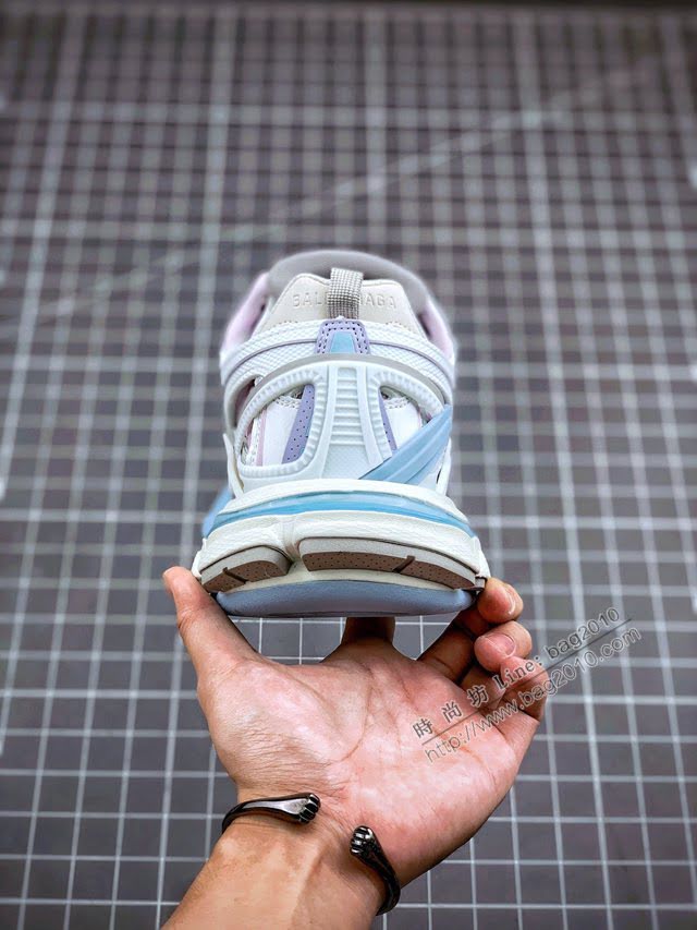 Balenciaga經典款男女鞋 巴黎世家頂級版本新配色Track4.0老爹鞋 Balenciaga情侶款老爹鞋  hdbl1086